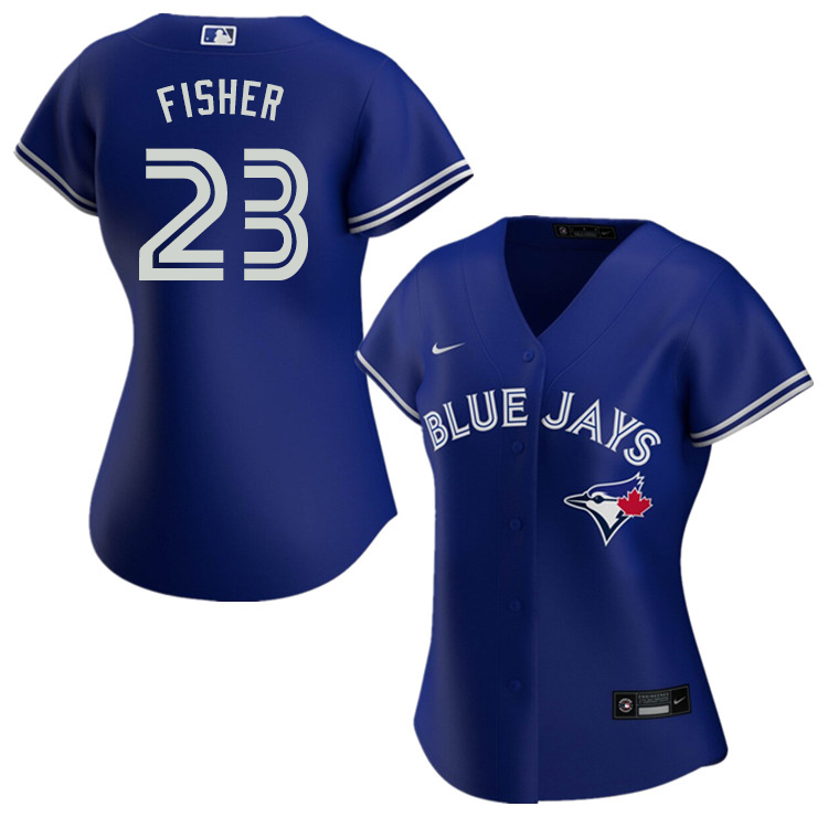 Nike Women #23 Derek Fisher Toronto Blue Jays Baseball Jerseys Sale-Blue